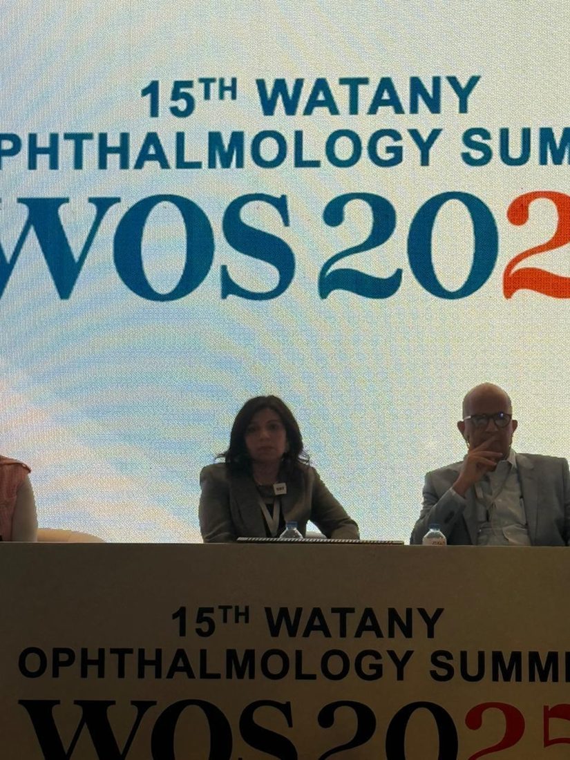 Prof. Dr. Yomna Magdy on a panel at WOS 2025